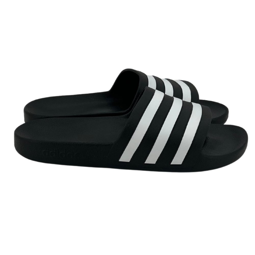 Adidas Men’s Adilette Slides in Black/White